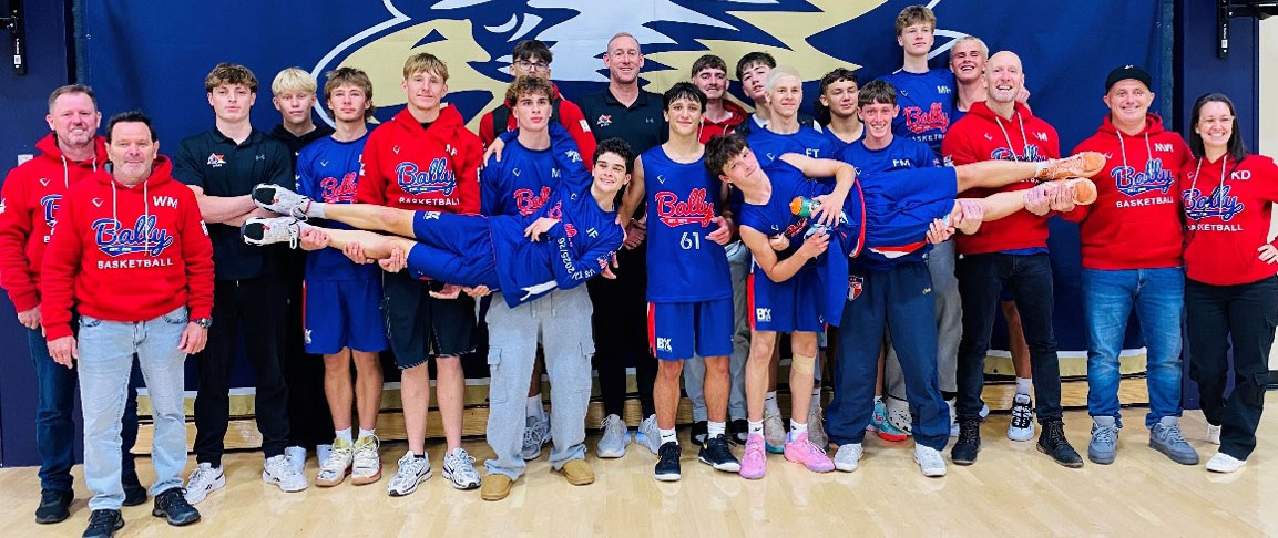 Bally basketball volunteers